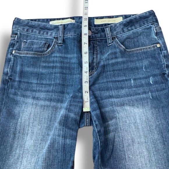 Pilcro and the Letterpress Stet Fit Blue Skinny Cropped Jeans Women’s Size 29 - Picture 5 of 14